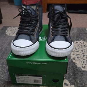 P.F. Flyers High-Top Sneakers In Denim